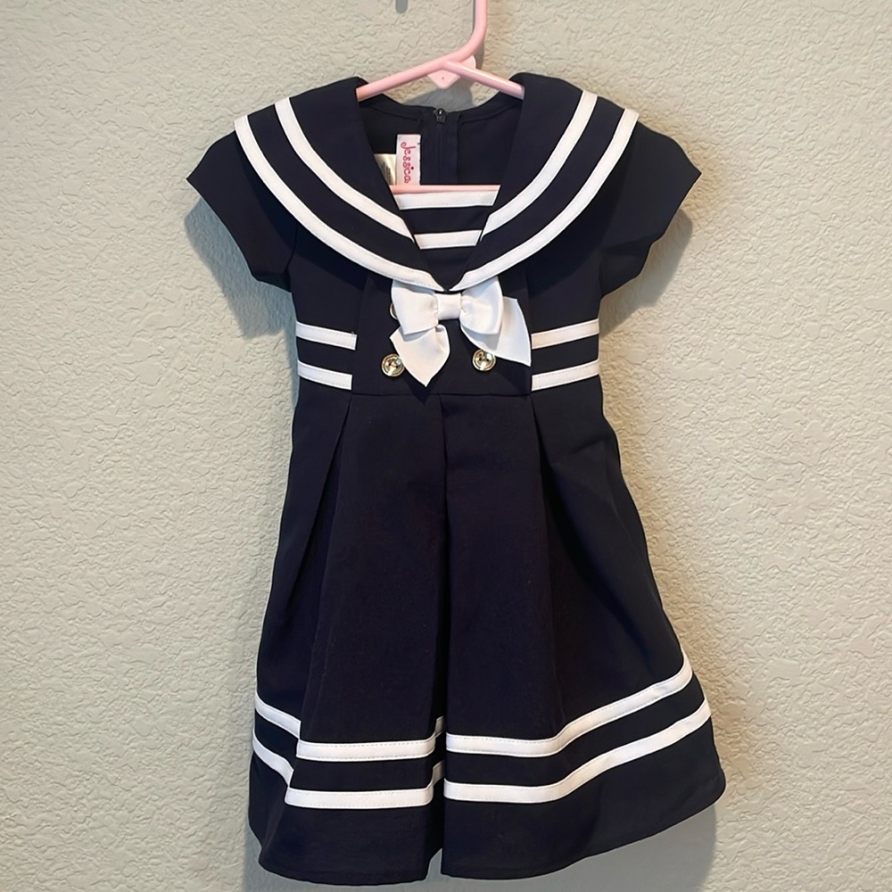 Jessica Ann Toddler Girl Sailor Dress